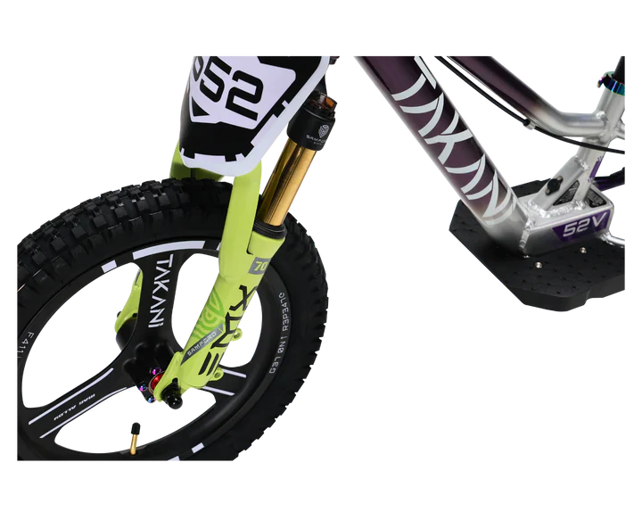 350W TAKANI Electric Balance Bike 16'' - TK1652-RS Plum Silver - Image 5